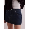 thumbnail image 5 of EMMIOL Women's Stretchy Mid-Waist Mini Denim Skort Skirt Y2K Vintage Casual Jean Skirt with Pockets Streetwear 90s Style, 5 of 10
