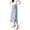 A-Blue515, variant on Wxolcjlv Womens Twist Front Midi Skirt High Waist Side Slit Slim Skirts
