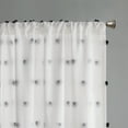 thumbnail image 4 of Home Essence Apartment Ashley Pom Pom Embellished Window Panel, 4 of 7