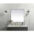 thumbnail image 3 of Elegant Decor Metal Frame Square Mirror 24 inch in Silver, 3 of 10
