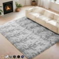 thumbnail image 1 of CozyDesg 5ft x 8ft Area Rugs, Soft Fluffy Area Rugs Floor Mat Floor Rugs for Living Room Bedroom Modern Decor Carpet, Light Grey, 1 of 7