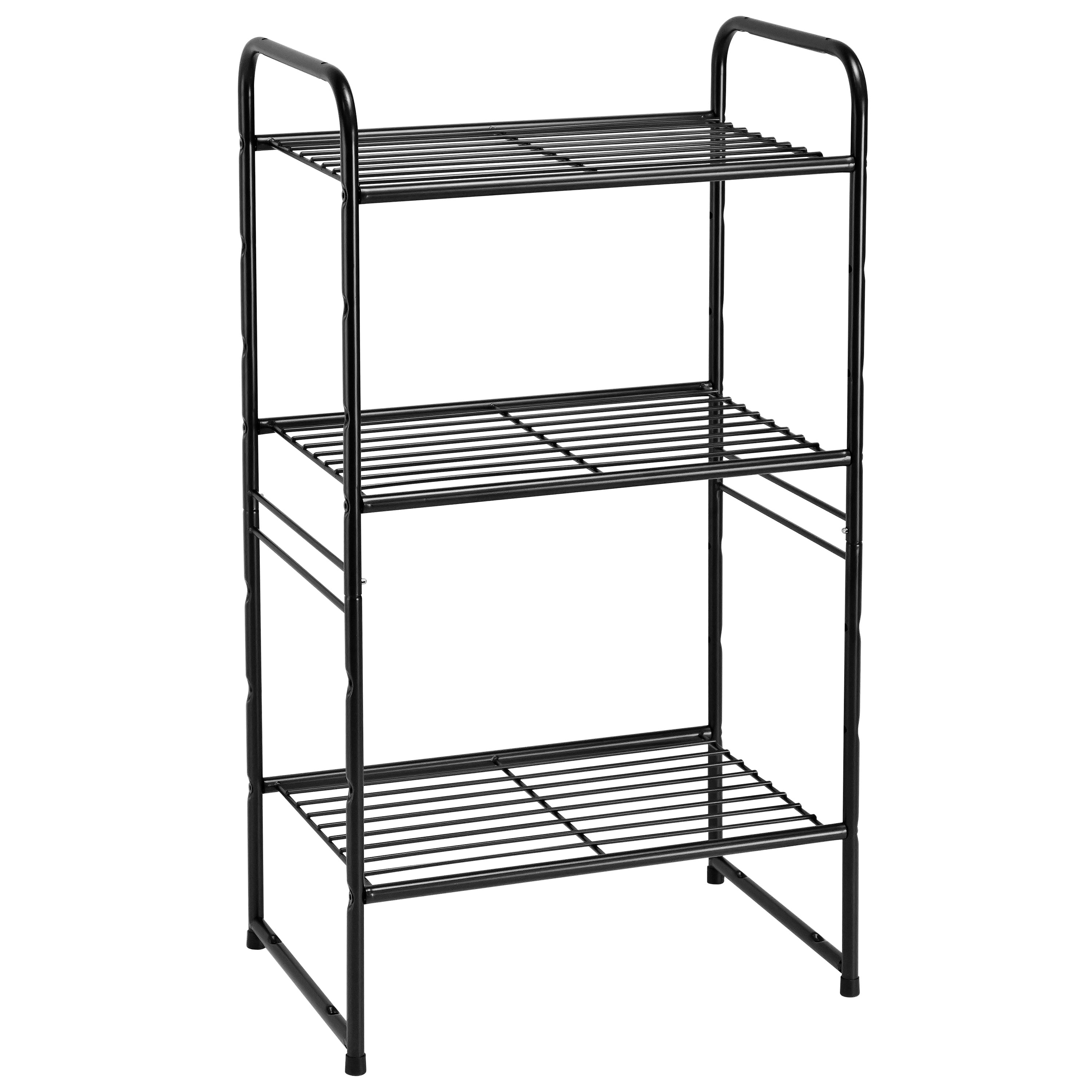3Tier Kitchen Storage Shelf Heavy Duty Storage Stand Adjustable Shelf