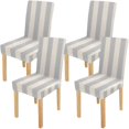thumbnail image 1 of ABPHQTO Funda protectora para silla con rayas geométricas, funda protectora para asiento para comedor, Hotel, boda, fiesta, juego de 4, 1 of 4