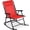 Crimson Red, variant on Best Choice Products Folding Outdoor Zero Gravity Rocking Lounge Chair w/ Headrest Pillow - Crimson Red