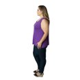 thumbnail image 3 of Udderly Hot Mama Plus Size Camille Nursing and Pumping Tank Top – Purple | 14/16, 3 of 5