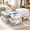 Transparent White-12 x 12 x 3.9 Inch - 6 Pack, variant on Plastic Storbags With Easy-glide Zipper Pack Of 6 Durabler Vinyl Zippered For Clothesersforters Blankets Sheets Bedding (10.5 X 1