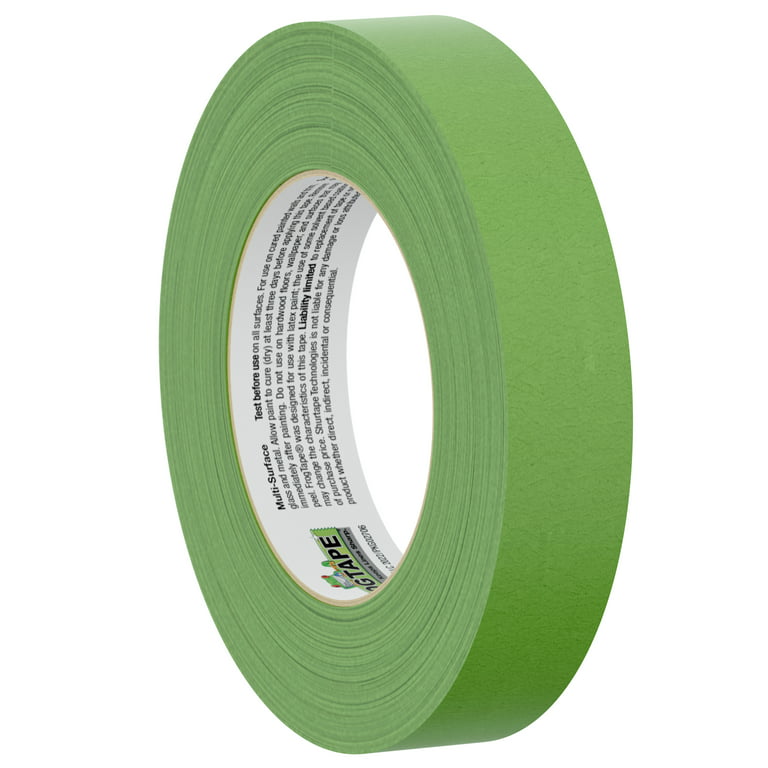 FIS Colored Masking Tape, 2 Inch x 25 yds Size, Green Color - FSTAM2025GR