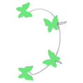 thumbnail image 3 of Luminous Butterfly Ear Clip One Earrings Butterfly Luminous Earrings Without Pierced Ears, 3 of 9