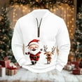 thumbnail image 4 of BiZtdJrK Men Casual Christmas Quarter Zip Pullover Plus Size Long Sleeve Holiday Sweatshirts Tops, Multicolor, XXXL, 4 of 6