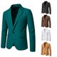 thumbnail image 2 of Chaqueta de gamuza con cuello en V y un solo botón de estilo europeo y americano de moda para hombre, traje de boda para hombre, 2 of 6