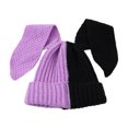 thumbnail image 2 of Hadanceo Bunny Beanie Hat Super Soft Wear Resistant High Elastic Windproof Cold Prevention Outdoor Ski Women Cute Rabbit Hat, 2 of 8