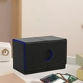 thumbnail image 1 of DYNWAVECA Trading Card Deck Box Baseball Card Can Hold 160+ Cards Protective Organizer Black Blue, 1 of 10