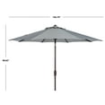 thumbnail image 3 of Safavieh Ortega 9' Market Crank Auto Tilt Patio Umbrella, Grey, 3 of 8