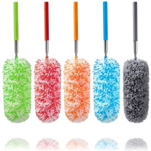 Happylost 5-Pack Microfiber Extendable Feather Dusters