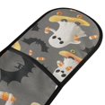 thumbnail image 4 of Yayeee Double Oven Mitt Kitchen Heat Resistant Baking 35" x7" Quilted Glove, Cute Ghosts, 4 of 6