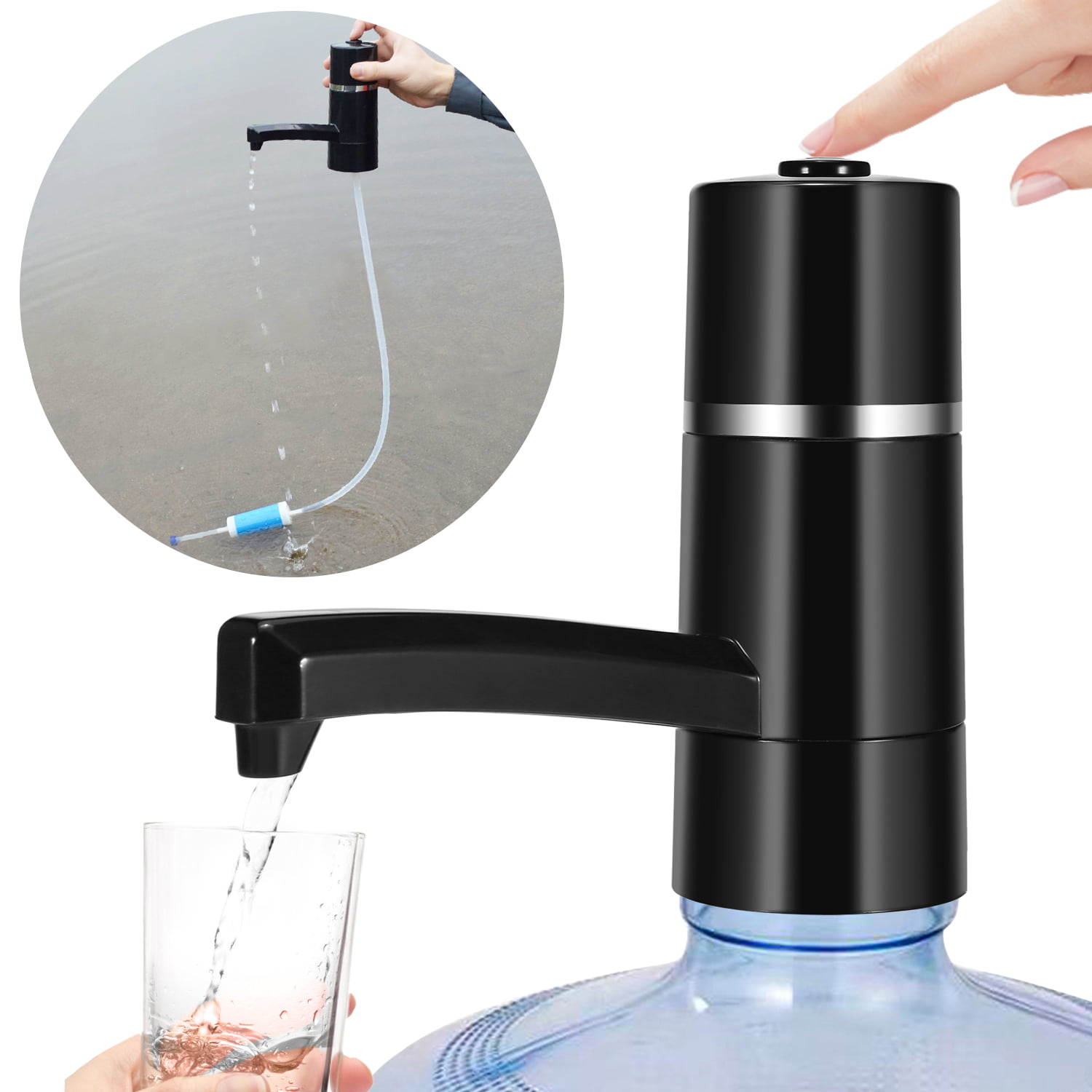 Personal Portable Water Filter Straw with Carbon Media for Camping Hiking 3000L 