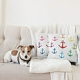 thumbnail image 4 of Ambesonne Anchor Throw Pillow Cover 2 Pack, Colorful Marine, 24", Multicolor, 4 of 5