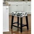 thumbnail image 4 of Home Square 2-Piece 24" Wood Cow Print Counter Stool Set in Black, 4 of 9