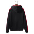 thumbnail image 4 of WREESH Men Pullover Raglan Long Sleeve Color Block Sweatshirt Casual Hooded Sweater Hoodie, 4 of 8