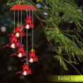 thumbnail image 3 of Carillones de viento de abeja solares LED, carillones de viento colgantes móviles para decoración del jardín del hogar, 3 of 5