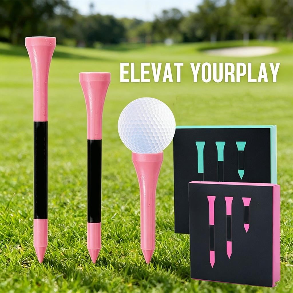 Yihuala 24Pcs Golf Tees Seat Ball Holders Light Weight Ball Marker Golf Accessories for Outdoor Sports Easy to Use