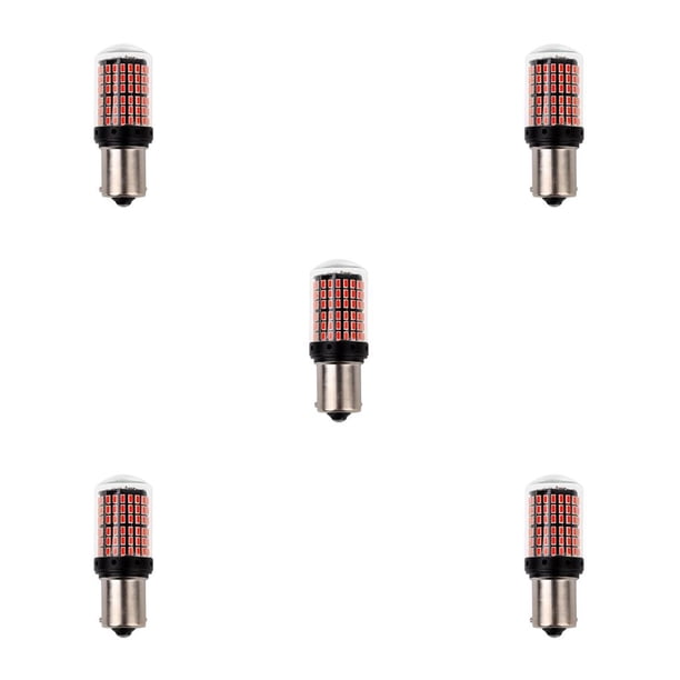 Kenally Luz de señal de giro, instalación práctica, lámpara de freno, pantalla de cristal, bombilla LED de 12V-24V CC, luz roja funcional Type2 NO2