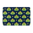 thumbnail image 2 of Front Door Mat Indoor Outdoor Outside Entrance - 16*24in Washable Frog Prince Crowns Navyblue Thin Bathroom Rugs Fit Under Door, Bath Rugs for Bathroom, Kitchen Rugs Mats for Floor, 2 of 6