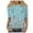 Sky Blue, variant on TOWMUS Womens Tops Short Sleeve Shirts Round Neck Loose Casual Blouses Soft Cool Floral Print Tshirts