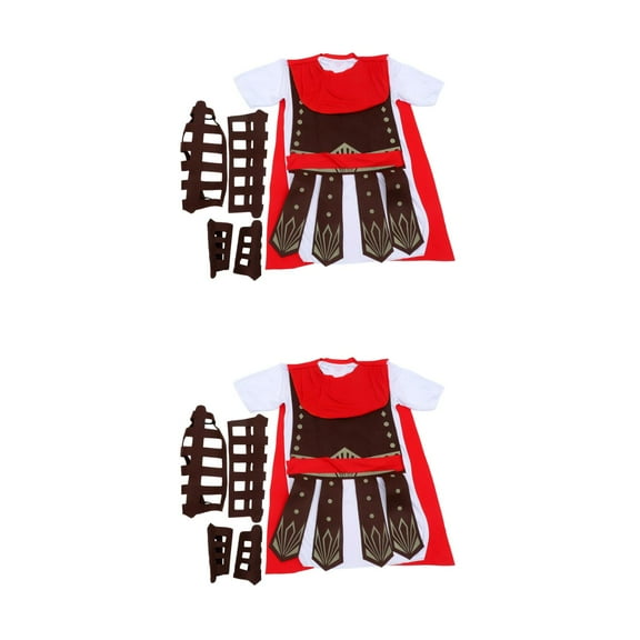 2pcs Roman Soldier Costume, Gladiator Costume for Parties and Role-Playing