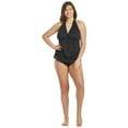 thumbnail image 5 of La Blanca BLACK Island Goddess Plus Size Halter Tankini Top, US 18W, 5 of 7