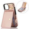 thumbnail image 3 of Allytechgroup iPhone 13 Pro Max Wallet Case, Ring Holder Stand Cards Slots Shockproof Retro Flip Back Cover Phone Case for Apple iPhone 13 Pro Max, Rosegold, 3 of 7