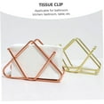 thumbnail image 6 of Vertical Napkin Holder,Iron V-shape Napkin Holder,Kitchen Table Decoration,Large Capacity Hotel Square Tissue Holder,Metal Freestanding Tissue Holder(Rose Gold C), 6 of 9