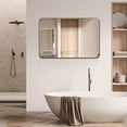 thumbnail image 6 of EDX Bathroom Mirror 36"x 40" Wall Mirror with Rectangular Metal Frame, Silver, 6 of 7