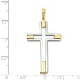 thumbnail image 4 of 14K Two-Tone Gold Charm Pendant 50 mm 25 Fancy Cross, 4 of 4