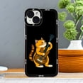 thumbnail image 4 of Guitar Cat Phone Case For iPhone 16 Plus 15 14 13 12 Pro Max Mini 11 XS X XR Soft Silicone Cover, 4 of 5