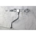 thumbnail image 2 of Kingston Brass KS1211TAL Tudor Wall Mount Bathroom Faucet, Polished Chrome, 2 of 3