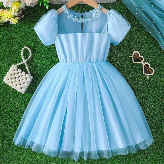 Girls Fashion Cartoon Birthday Dresses for Girls Kids Fancy Dress for Girls 3T