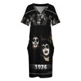 thumbnail image 4 of KISS ? the band - Álbum de 1974 - Año Vestido holgado con bolsillos Vestido elegante de lujo para mujer Vestidos de manga larga Vestidos de verano, 4 of 7