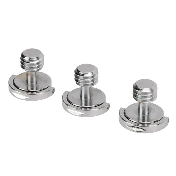 Accesorios de fotografía, 3 tornillos para cámara de 3/8 pulgadas, tornillos de fijación para cámara, tornillo de montaje de placa de liberación rápida, diseño de primera clase