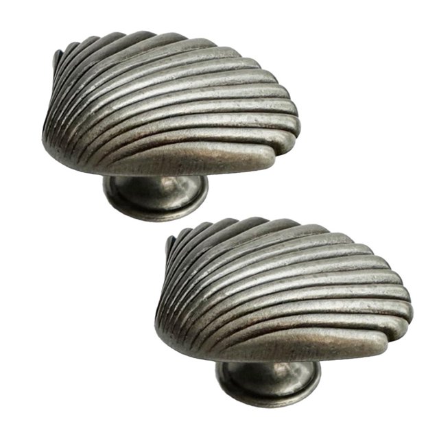 Poignée en Forme de Coquille en Alliage de zinc Poignée de Meuble à Trou Unique avec Vis
