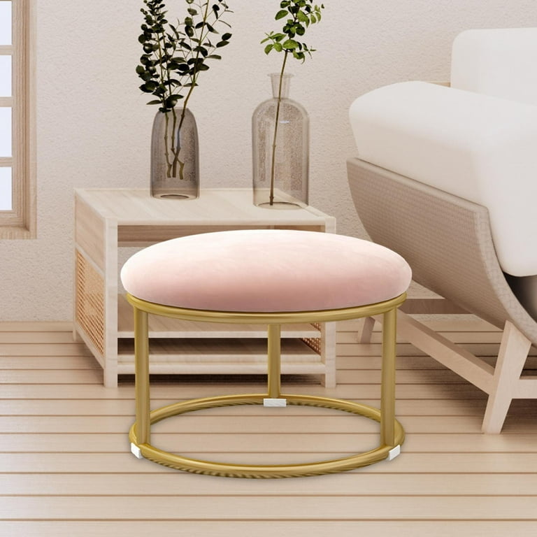 NEW Pink Little Stool Under Desk for the Office / 9-10 Cm Height Small  Upholstered Foot Stool / Handmade Footstool / Footrest 