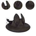 thumbnail image 6 of Almencla Kids Sun Hat Breathable Lovely Straw Hat for Travel Beach Picnic Camping Outdoor Black, 6 of 8