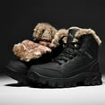 thumbnail image 3 of Men'S High-Top Winter Hiking Boots - Thick Fleece-Lined, Warm Outdoor Snow Boots with Lace-Up Closure, Durable Rubber Sole for Hiking, Trekking & Casual Wear, Hiking Gear, Streetstyle Footwear, 3 of 9