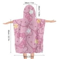 thumbnail image 2 of Hello Kitty Kids Beach Towels with Hood Soft Quick Dry Absorbent Hooded Towels Bath Robe for Swim Pool Bath Poncho Towels, 2 of 7