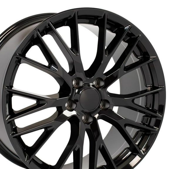 20" Replica Wheel CV22 Fits C7 Z06 Corvette - Rim 20x10 Black Wheel