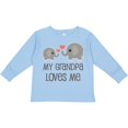 thumbnail image 3 of Inktastic My Grandpa Loves Me Boys or Girls Long Sleeve Toddler T-Shirt, 3 of 5