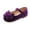 1-Purple143, variant on Elegyee Girls Ballet Dance Shoes Bow Solid Color Soft Solle Comfortable Flats Sneakers