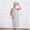 Gray, variant on Women's Sleeveless Terry Towel Bath Wrap Dress, Quick Dry Absorbent Shower Robe with Pocket Gray Free Size
