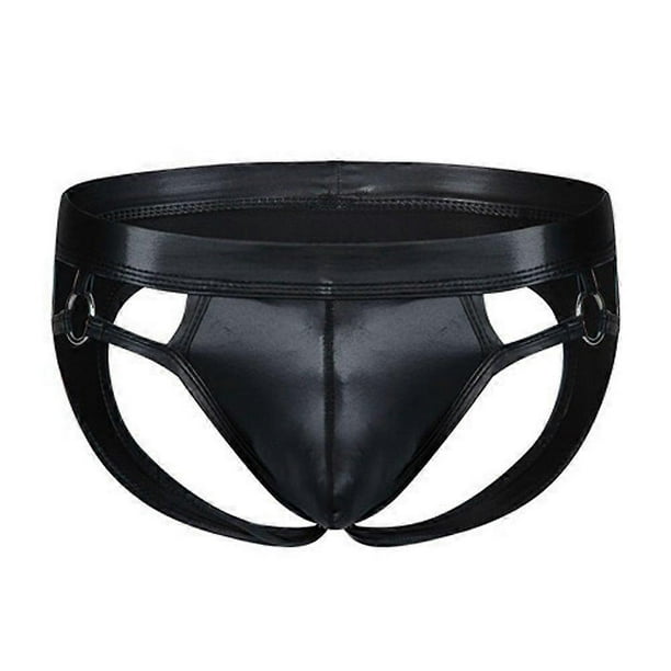 Men's Lingerie Sexy Lacquer Panties Seductive Alluring Erotic Underwear Thongs Gstring Men's Provocative Seamless Fashion