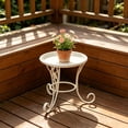 thumbnail image 2 of Metal Plant Stand,Stable Planter Pot Frame for Home Office Garden Balcony Patio White, 2 of 6